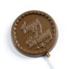 happy_birthday_m3 A "Happy Birthday Lollipop" with an embossed message and a round chocolate design.