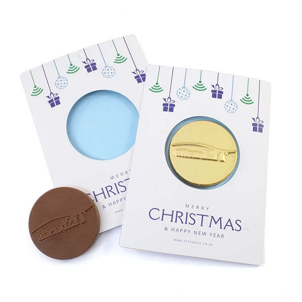 Christmas Card with Chocolate Coin