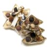 mixed Novelty Christmas Truffle Boxes featuring star and tree shapes with assorted chocolates and decorative bows.