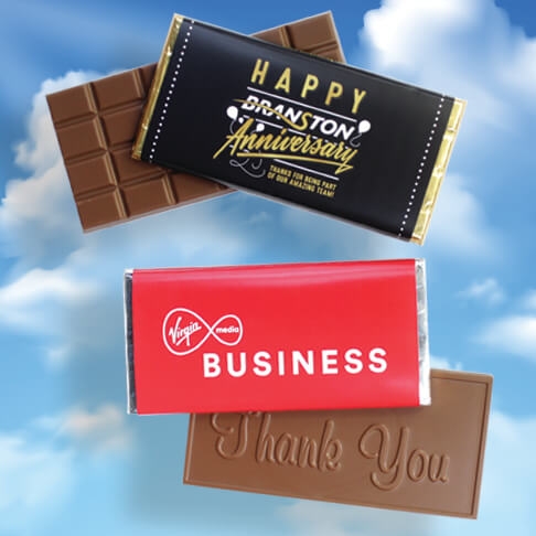 with_sky_background_v2 Corporate chocolate bars on sky background